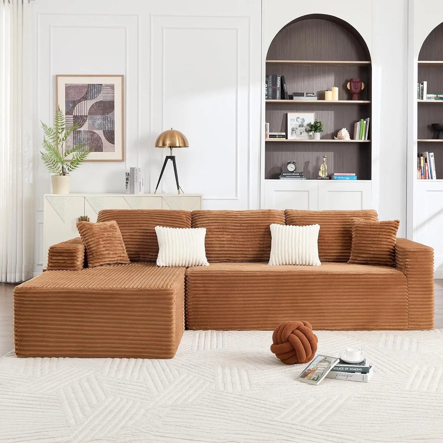 ANGDUO Boneless Couches Living Room Modular Sectional