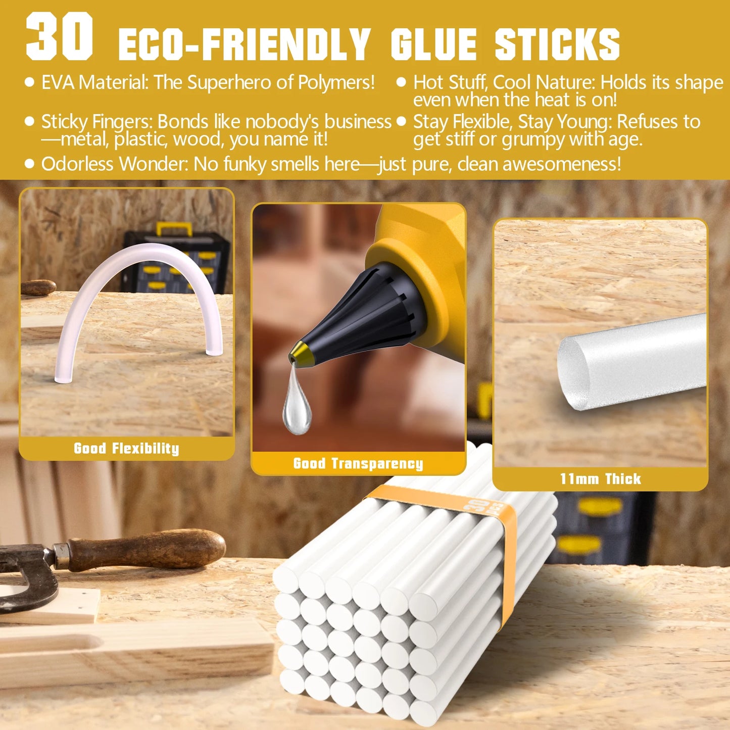 Cordless DEWALT 18V Battery Hot Melt Glue Gun For Repair