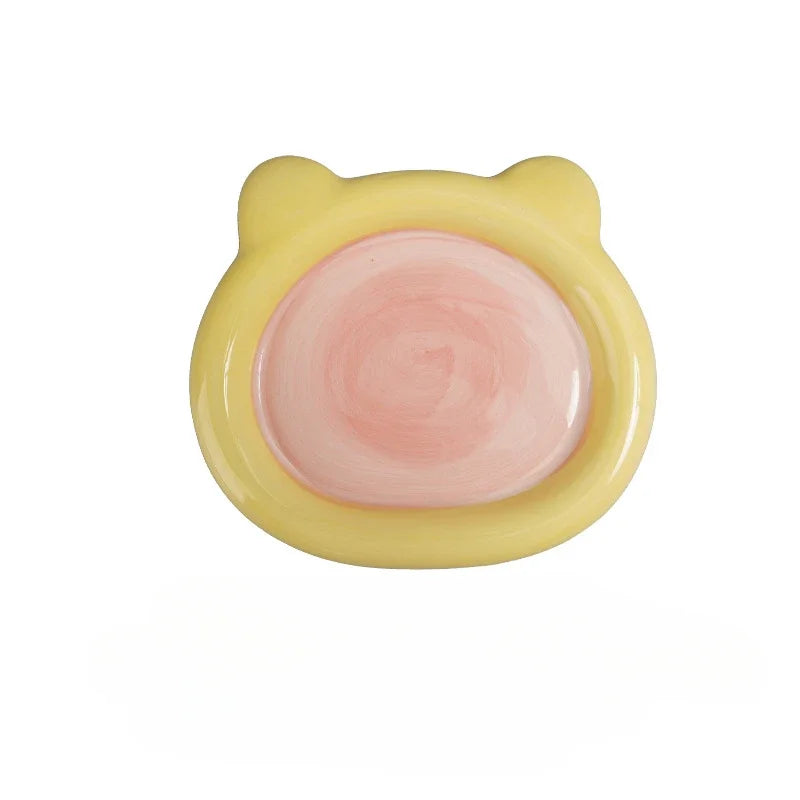 Hign-concerned Exquisite Cartoon Ceramic Cat Bowl For HydrationSolutions And Nourishment