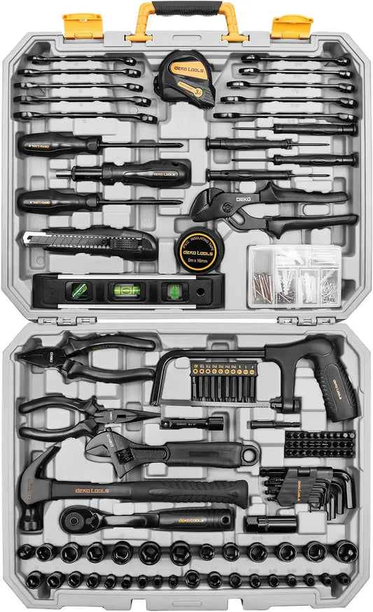 DEKODIY 218 Piece General Household Tool Set Auto Repair Kit