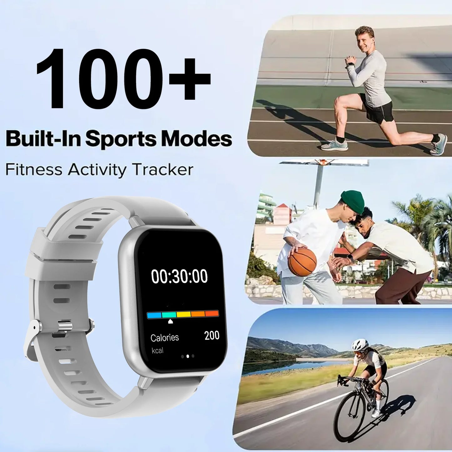 LOMAXFR Smart Watch With Wireless Calling And Fitness Modes