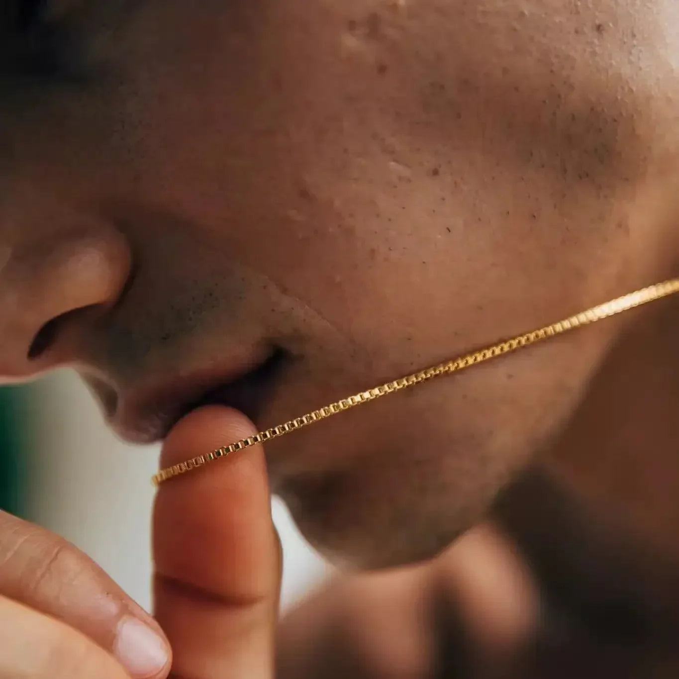 Stainless Steel Box Chain Necklace Unisex Jewelry Fashion