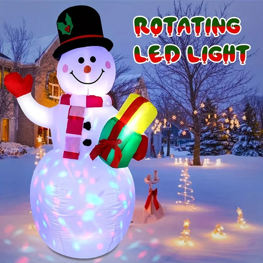Inflatable Christmas Snowman LED Light Outdoor Holiday Garden Decor