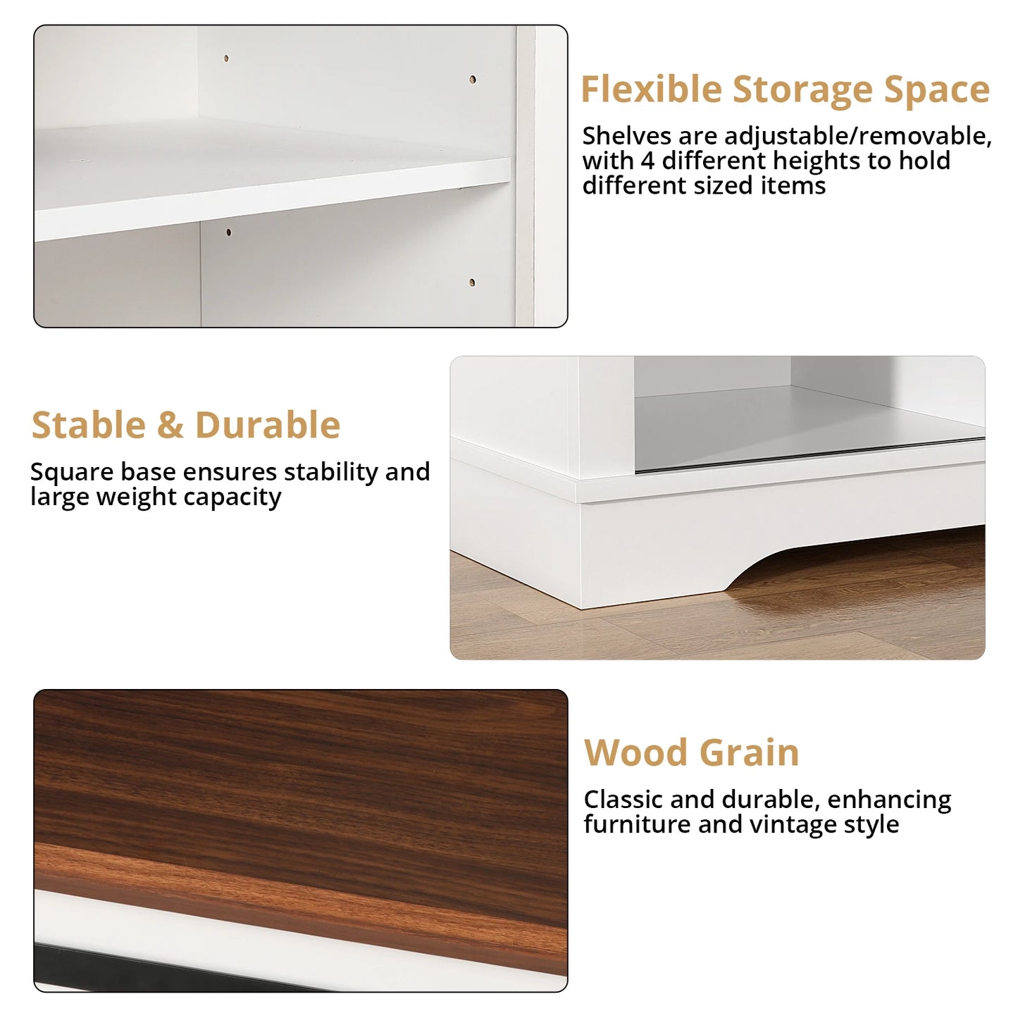 TV Stand for TVs up to 60’’ with Fireplace,Farmhouse Entertainment Center w/26’’ Electric Fireplace