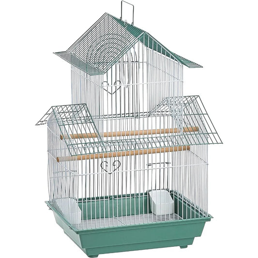 Stainless-Steel Bird Cage For Parakeets Indoor Non-Toxic Powdercoated Enclosure System