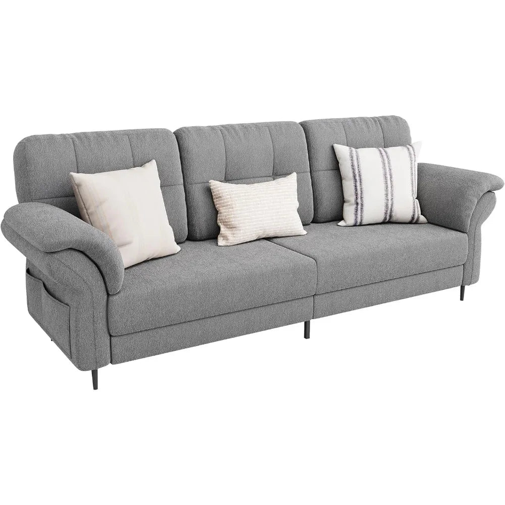 Couches for Living Room, Boneless Couch High-Density Sponge Filled Sofas Cloud Couch for Living Room 83" Wide Sofa, Loveseat Sma