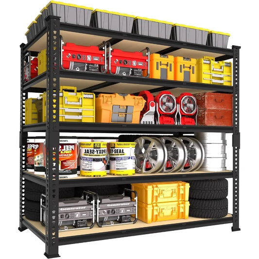 High Concerned Heavy Duty Garage Storage Shelves IndustrialGradeCoatedSteelAlloyConstructionSystem