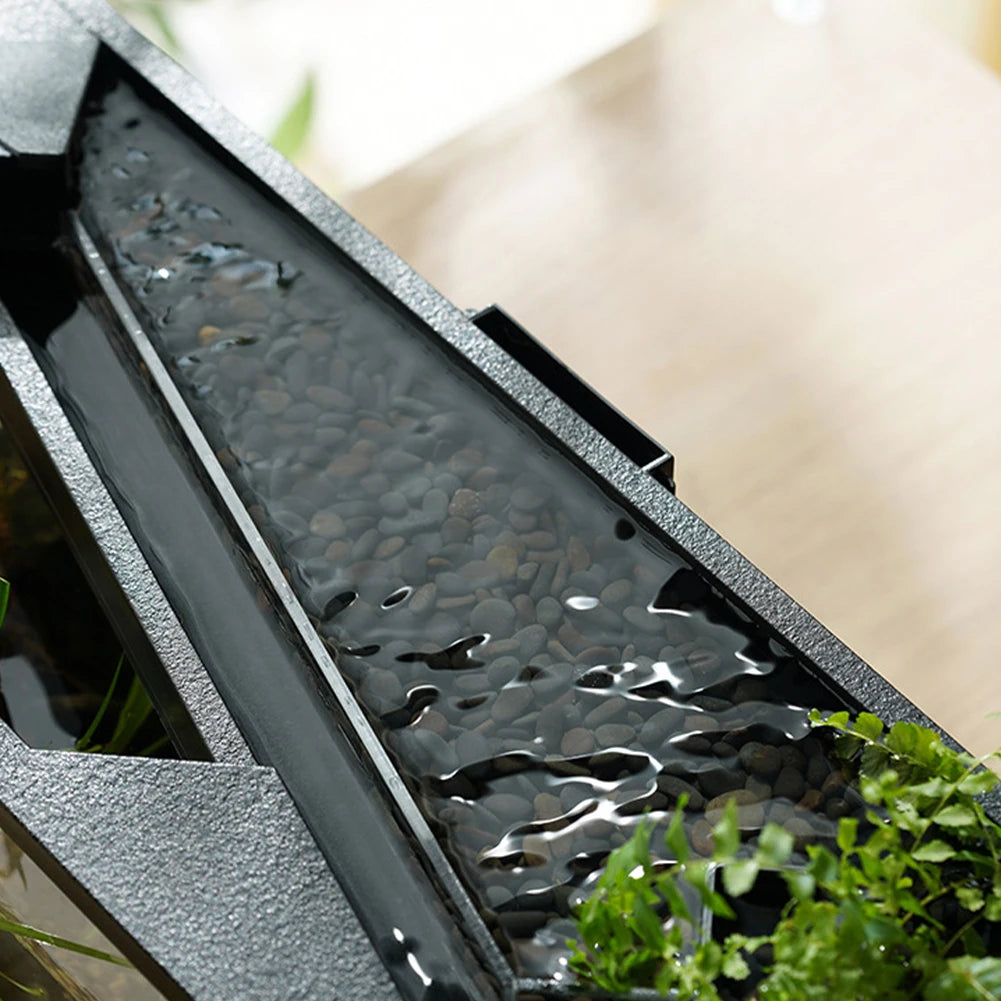 TWISTER.CK Desktop Fish Tank High Transparency Acrylic Rectangular Guppy Aquarium