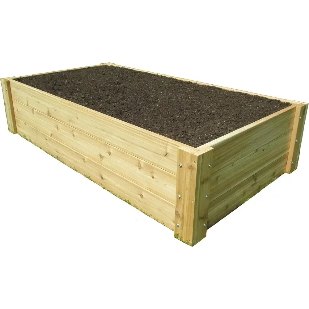 Deep Root Cedar Raised Bed Garden Kit