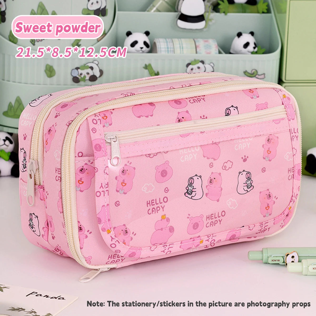 Dot Ding Kawaii Pencil Case Panda Design High Capacity