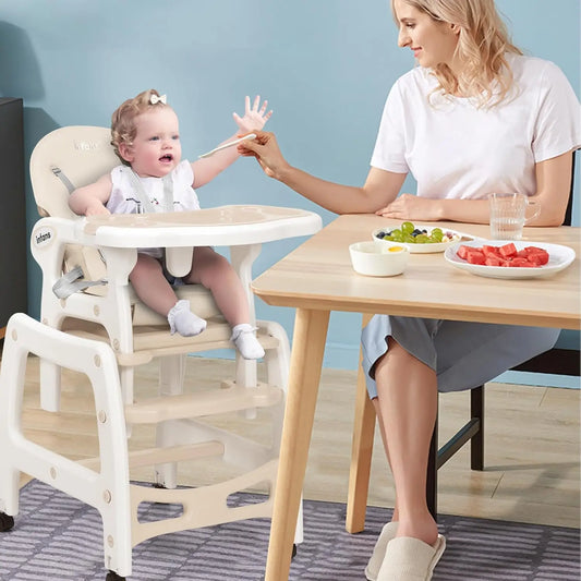 Hign-concerned 5 in 1 Baby High Chair Toddler Rocking Seat
