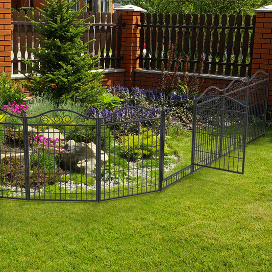 BINGOPAW IndustrialGrade WeatherResistant Heavy Duty Foldable Metal Dog Playpen IndoorOutdoor