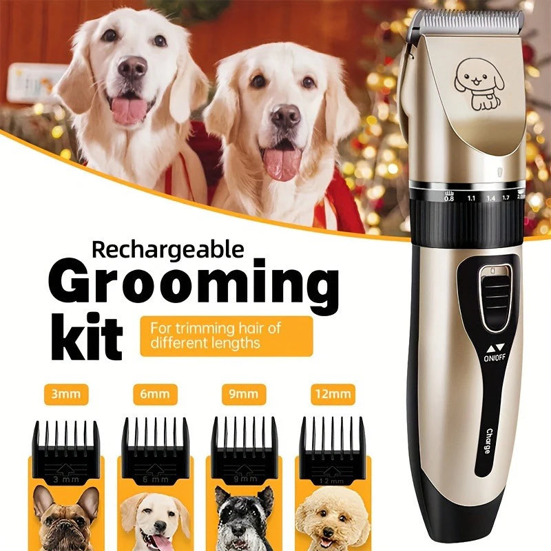 SHUYU Pet Hair Trimmer Kit Electric Precision Clippers For Dogs And Cats Professional Home Grooming