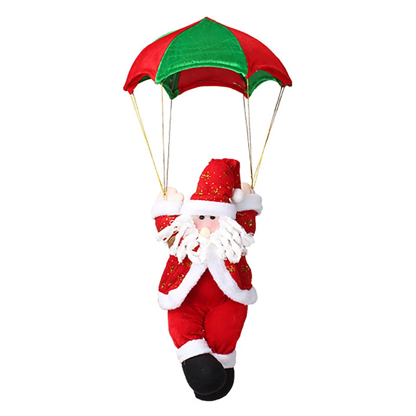 Ande Online Santa Parachute Doll Ornament Christmas Window Decor