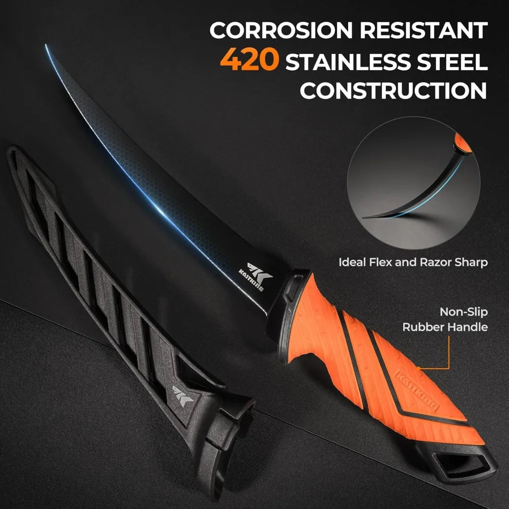 Hign-concerned KastKing SteelStream Eight Piece Fishing Tool Kit Includes Pliers