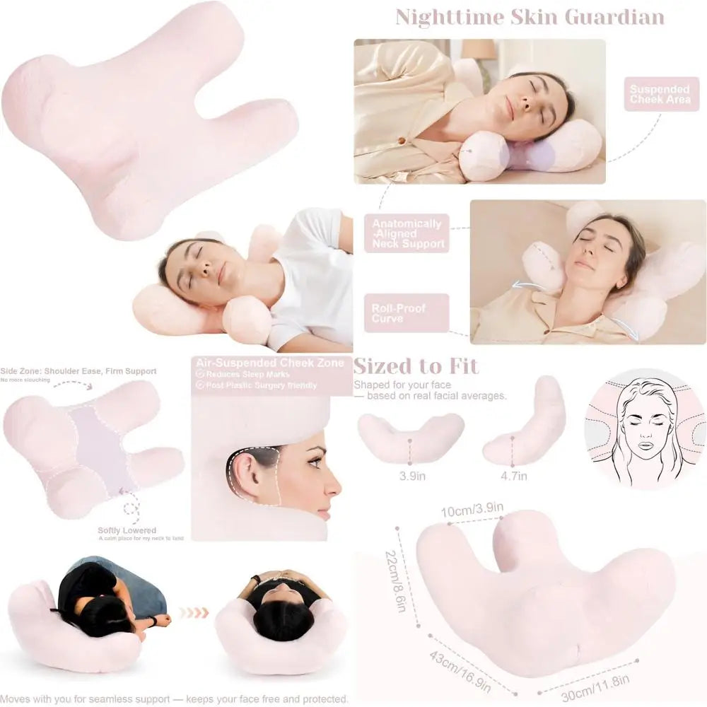 Universal Neck Support Pillow For Anti Wrinkle Sleep Comfort