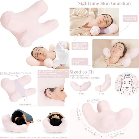 Universal Neck Support Pillow For Anti Wrinkle Sleep Comfort