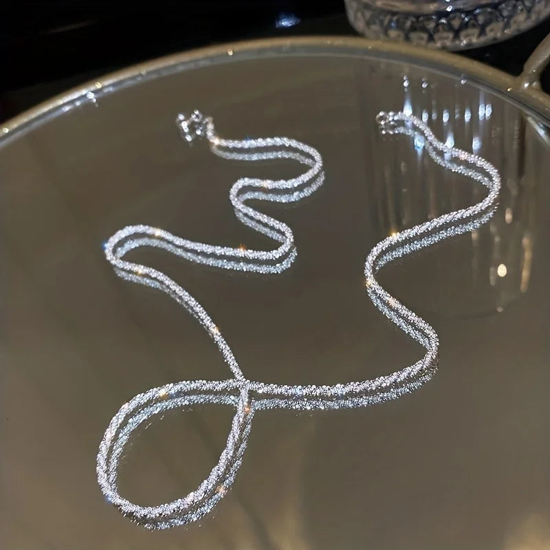 Starry Sparkling Necklace Unisex Clavicle Chain Jewelry