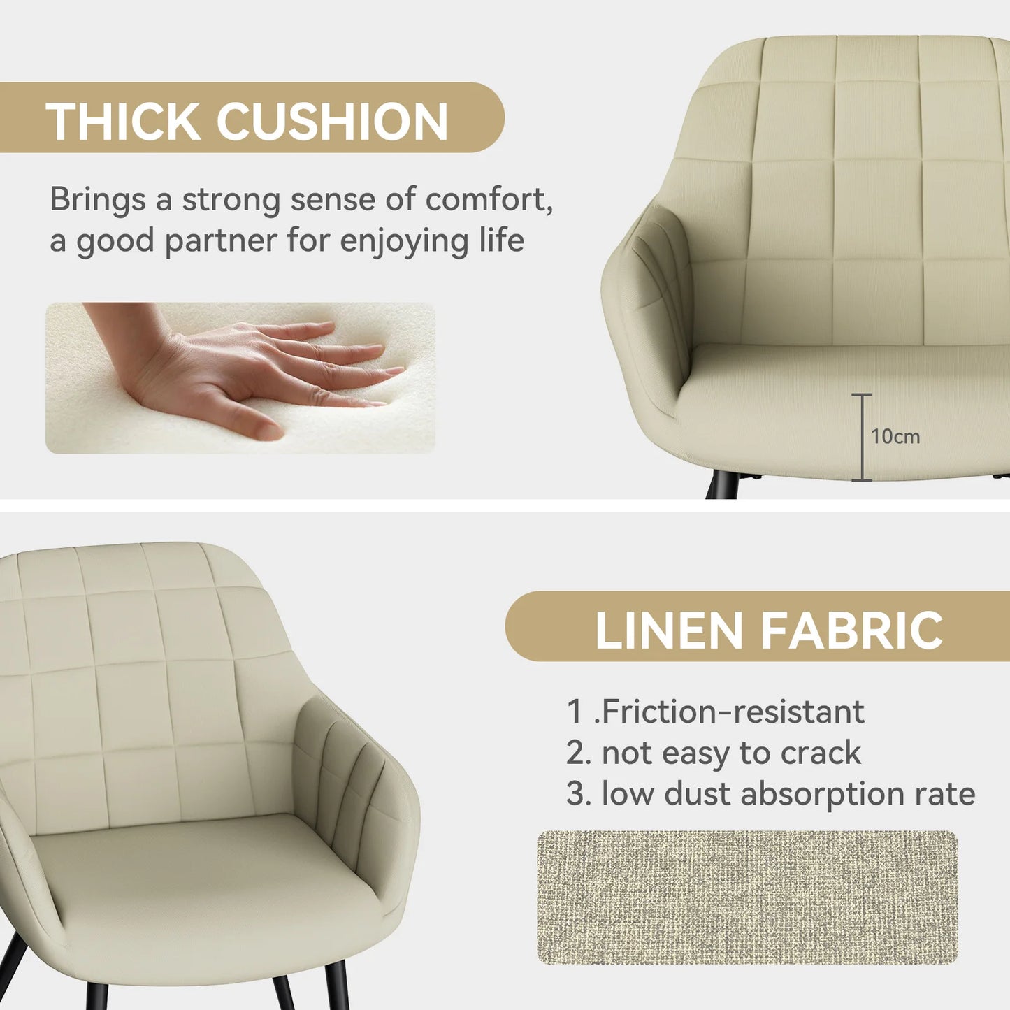 2Pcs Set Chair Bedroom Modern Dining Chairs Office Living Room Luxury Nordic Style Bar Stool Kitchen Furniture