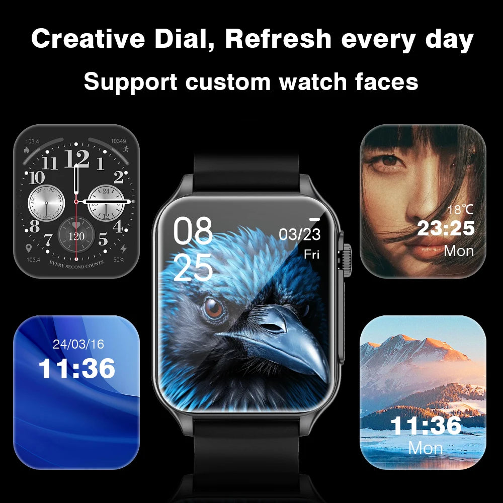 Aolon P6 AMOLED Smartwatch Health Monitoring IP68 BT54