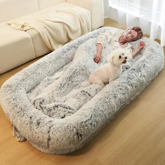Hign-concerned Orthopedically Human Dog Bed For Adults With MachineWashable Cover